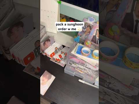 pack a sunghoon order with me 💫 #pwm #packwithme #kpop #straykids #ateez #enhypen #nct