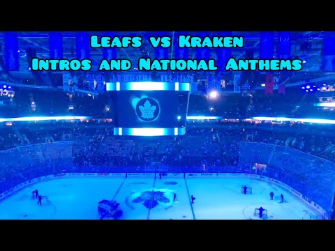 Leafs Vs Kraken Intros and National Anthems October 31st 2024