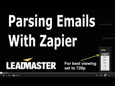 Parsing Emails with Zapier