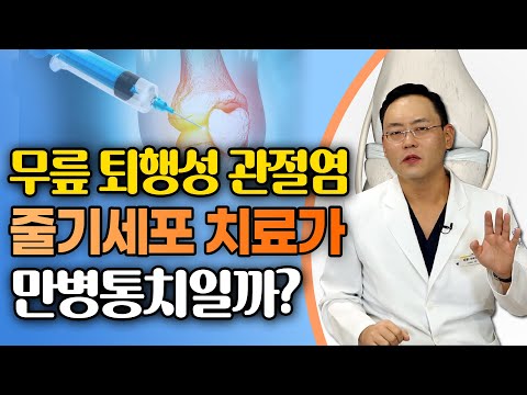 줄기세포로 무릎 관절염을 고친다? 과연 효과 있을까? - 제애정형외과 서희수 원장 6회  #퇴행성관절염 #줄기세포치료