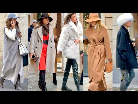 WINTER 2025❄️MILAN STREET FASHION 🇮🇹STYLISH &EXPENSIVE WINTER OUTFITS #vanityfair #milanstreetstyle