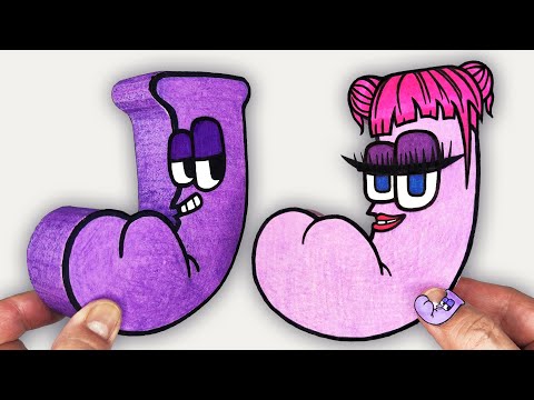 Cool Craft | Paper Alphabet Lore J+J 💜