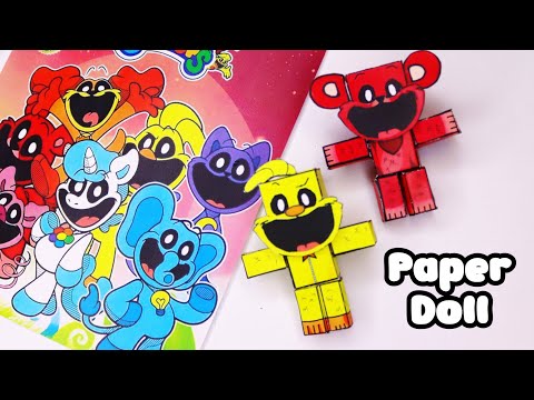 Smiling Critters 3D paper Doll | Bobby Bearhug & Kickin Chiken 🐻🐥 Paper Diy |