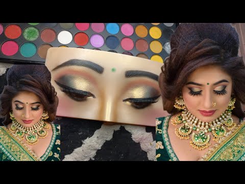 Step -by - Step INDIAN / ASIAN BRIDAL EYE MAKEUP TUTORIAL | Bridal Makeup Tutorial for Beginners |