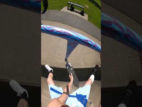 pov: you only have one leg💀 #scooter #skatepark #challenge #pov