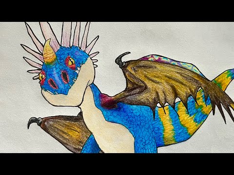 Drawing Stormfly from How To Train Your Dragon