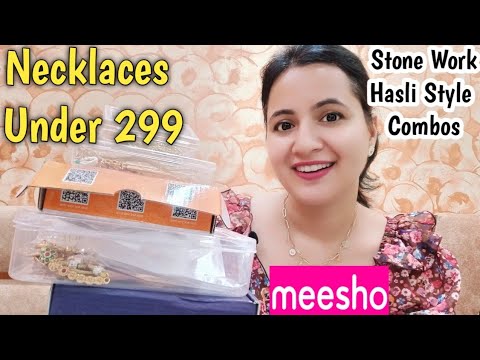 Meesho Affordable Party wear Jewellery Haul Under Rs. 299 / Meesho Jewellery Haul / Neema's Talk