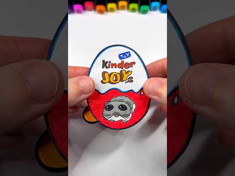 DIY Sad Hamster Meme Kinder Joy | Paper Craft Ideas #shorts #papercraft