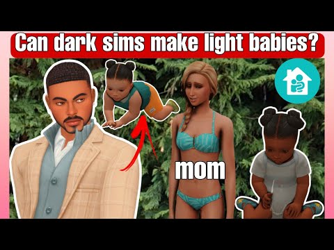 CAN A BLACK SIM MAKE WHITE BABIES?- SIMS 4 EXPERIMENT/BABY DADDY CHALLENGE!