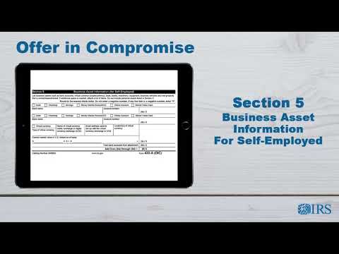 How to Complete Form 433-A (OIC) - Section 5 Business Asset Information for Self-Employed