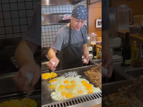 【大阪新名物】ニューハマヤの焼肉定食 ダブダブ！Giant grilled meat & Egg! ニューハマヤ 瓦町店 大阪グルメ