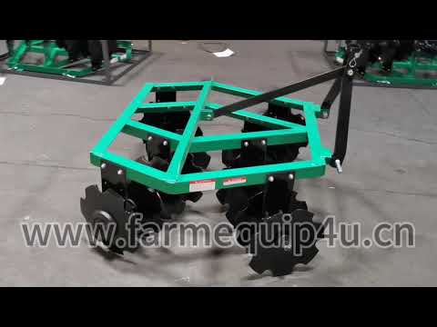 agriculture machinery tractor three point disc harrow for farm land leveling