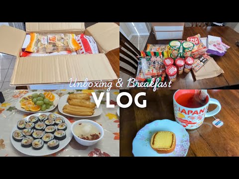 【A Day in my Life】Japanese mom living in USA❤ Breakfast with friend♪♪♪ Package from JAPAN!!!