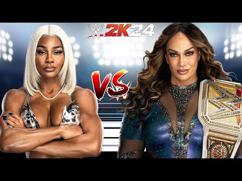 WWE 2K24 JADE CARGILL VS. NIA JAX FOR THE WWE WOMENS CHAMPIONSHIP BELT!