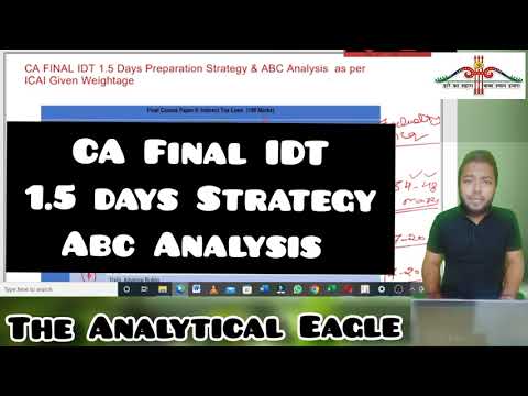 CA Final IDT 1.5 days Exemption Strategy || ABC Analysis || Indirect Tax (IDT) by Shanu Sharma