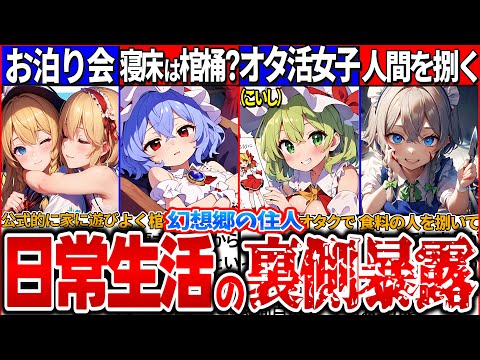 【ゆっくり解説】東方人気ランキング上位５選のぶっ飛んだ日常生活の裏側解説！幻想郷の私生活がヤバい…