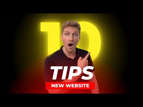 First 10 Things To Do With A New Website ( Tips And Tricks )