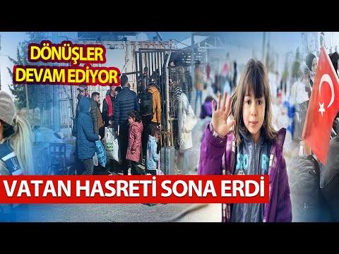 Hakkında İdam Kararı Olan Suriyeliler Ülkesine Dönüyor | Çadırkentler Boşalıyor