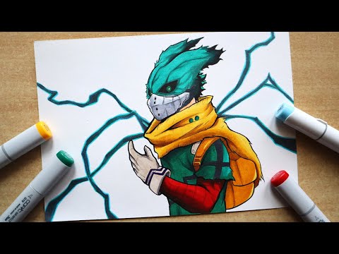 How to Draw Vigilante Deku - Step By Step Tutorial | My Hero Academia