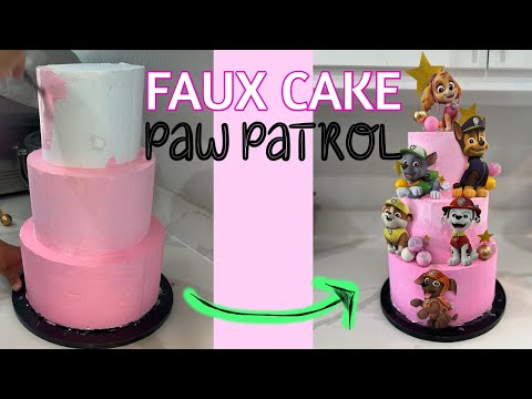 Faux Cake Paw Patrol Theme