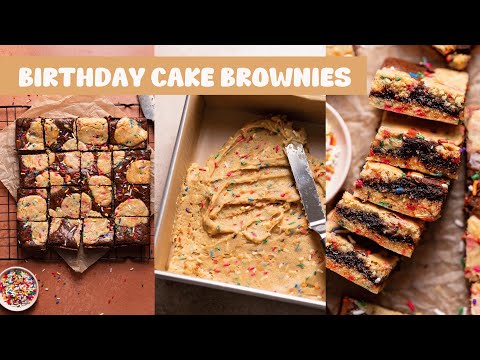 Birthday Cake Brownies