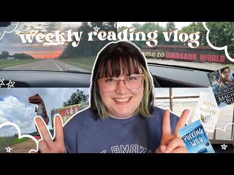 dinosaur world, book mail and some new favorites | amazing readathon legs 1-3 | Weekly Reading Vlog