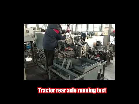 Tractor rear axle running test