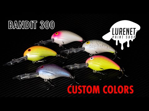 Bandit 300 Custom Crappie Series - Lurenet Paint Shop (Custom Painted Lures)