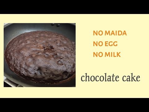 CHOCOLATE CAKE RECIPE/NO OVEN NO EGG NO MAIDA NO MILK@ishalinayahvlog