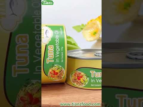 Savor the Sea: Dive into Delicious Canned Fish! 🐟🌊| Tianz Food Factory #eating #fish #cannedfood