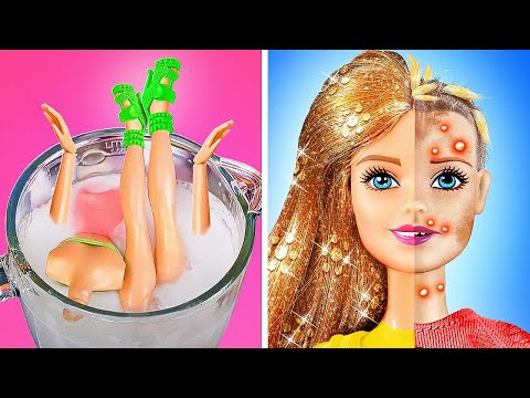 Broke Barbie Adopted by Giga Rich. Cool Doll Makeover ideas