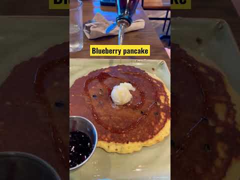 Blueberry pancake! #2gethersomewhere #blueberrypancakes