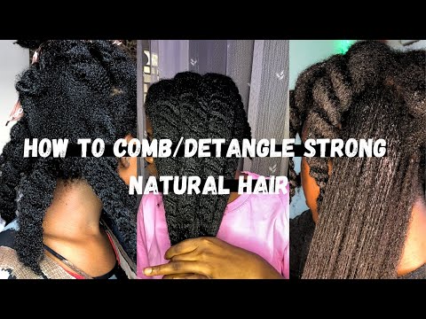 HOW TO PROPERLY DETANGLE NATURAL HAIR | HOW TO COMB NATURAL HAIR