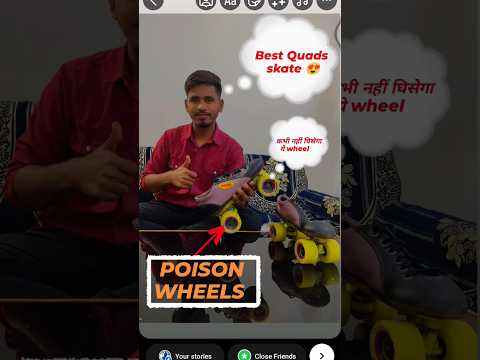 viva Quads Skate Review ll with Poison wheels #vairal #skating #tranding #rammandir #ayodhya