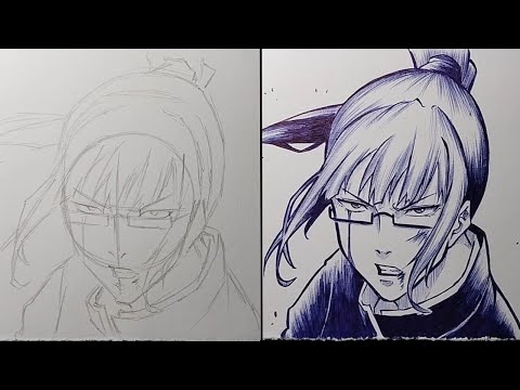 How To Draw MAKI ZEN'IN Step By Step - [JUJUTSU KAISEN]