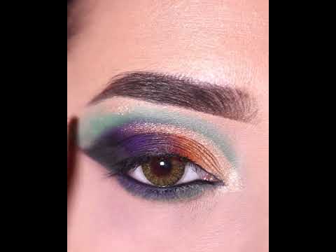 Colourful eye Makeup Tutorial || Cut crease eyeshadow Look || Shilpa