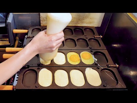 Korean Egg Bread Making Skills - Taiwanese Street Food