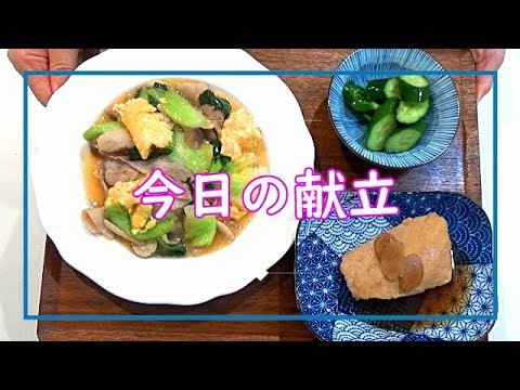 【料理動画＃50】冷蔵庫にある物でパパッと晩ご飯！豚バラと青梗菜で中華風炒め♪