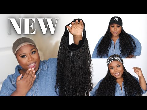 NEW Grab & Go Braids Band Wig | Human Hair Curls | YWigs