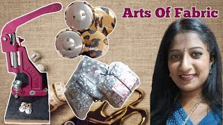 How to make fabric button by Arts Of Fabrics #artsofashes