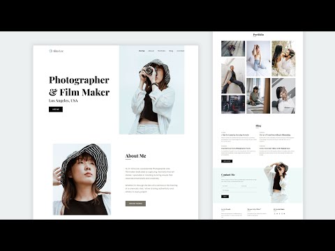 Build A Responsive Photography Portfolio Website Using HTML CSS and JavaScript