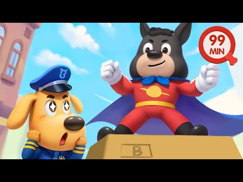 Dobie Wants to Be a Superman | Funny Stories for Kids | Police Cartoon | Sheriff Labrador