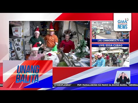 Mga astronaut, nagpaabot ng Christmas greeting mula sa outer space | Unang Hirit