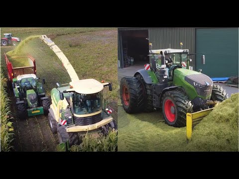 Maishäckseln 2021 im südlichen Emsland mit einem Krone BIG X 1180 Feldhäcksler und Fendt 1050