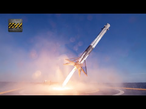 SpaceX Rocket Landing From Space in 4K Video (FOR REAL?)