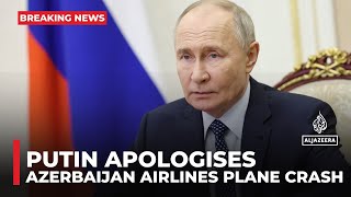 Putin apologises to Aliyev over 'tragic incident' with Azerbaijan Airlines plane crash