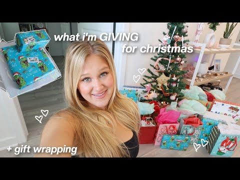 what i'm GIVING for christmas 2024 & wrap presents with me!