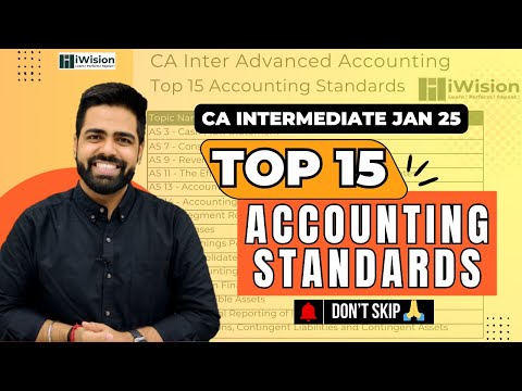 Top 15 Accounting Standards - CA Intermediate Advanced Accounting 2025 exams