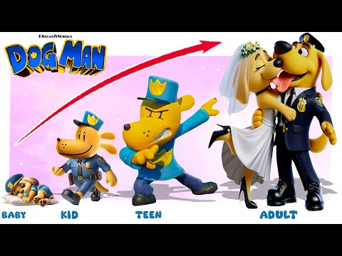 DOG MAN Growing Up Compilation | Carrtoon Wow