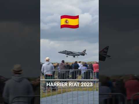 SPANISH HARRIER LANDING #planespotting #aviation #airforce #raf #usmilitarybase